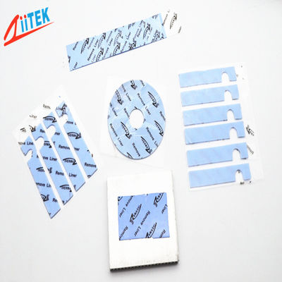 siêu mềm dính tự nhiên 2.0 W/mK Chất độn khe hở nhiệt màu xanh lam TIF100-20-05U Tấm cao su silicon -40 đến 160℃