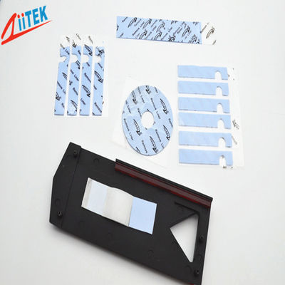 siêu mềm dính tự nhiên 2.0 W/mK Chất độn khe hở nhiệt màu xanh lam TIF100-20-05U Tấm cao su silicon -40 đến 160℃