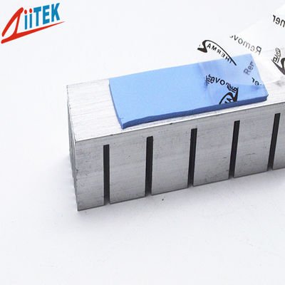 BLUE 3.2W / MK Khoảng cách nhiệt Silicone Pad với 40 SHORE00, Tem -50 đến 200 ℃