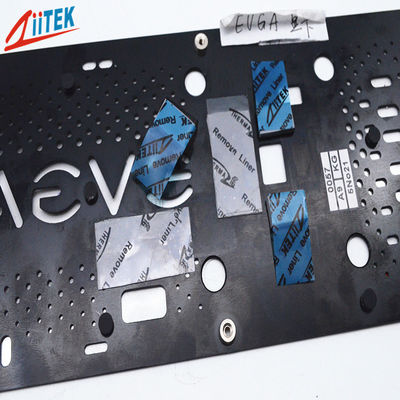 Miếng đệm dẫn nhiệt silicon 1.5mm 2W tùy chỉnh kích thước nhà máy cho Laptop, LED, tản nhiệt, dùng cho GPU, CPU